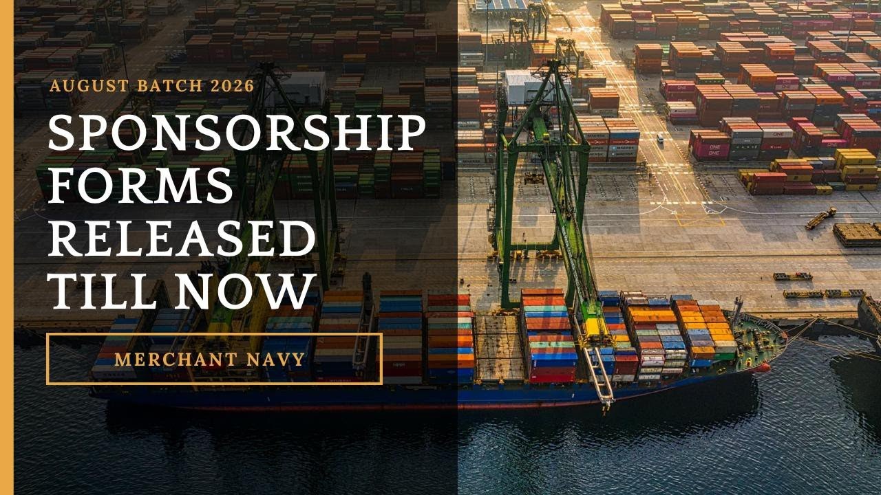 Sponsorship Forms Released Till Now |  DNS Sponsorship 2026 | Merchant Navy 