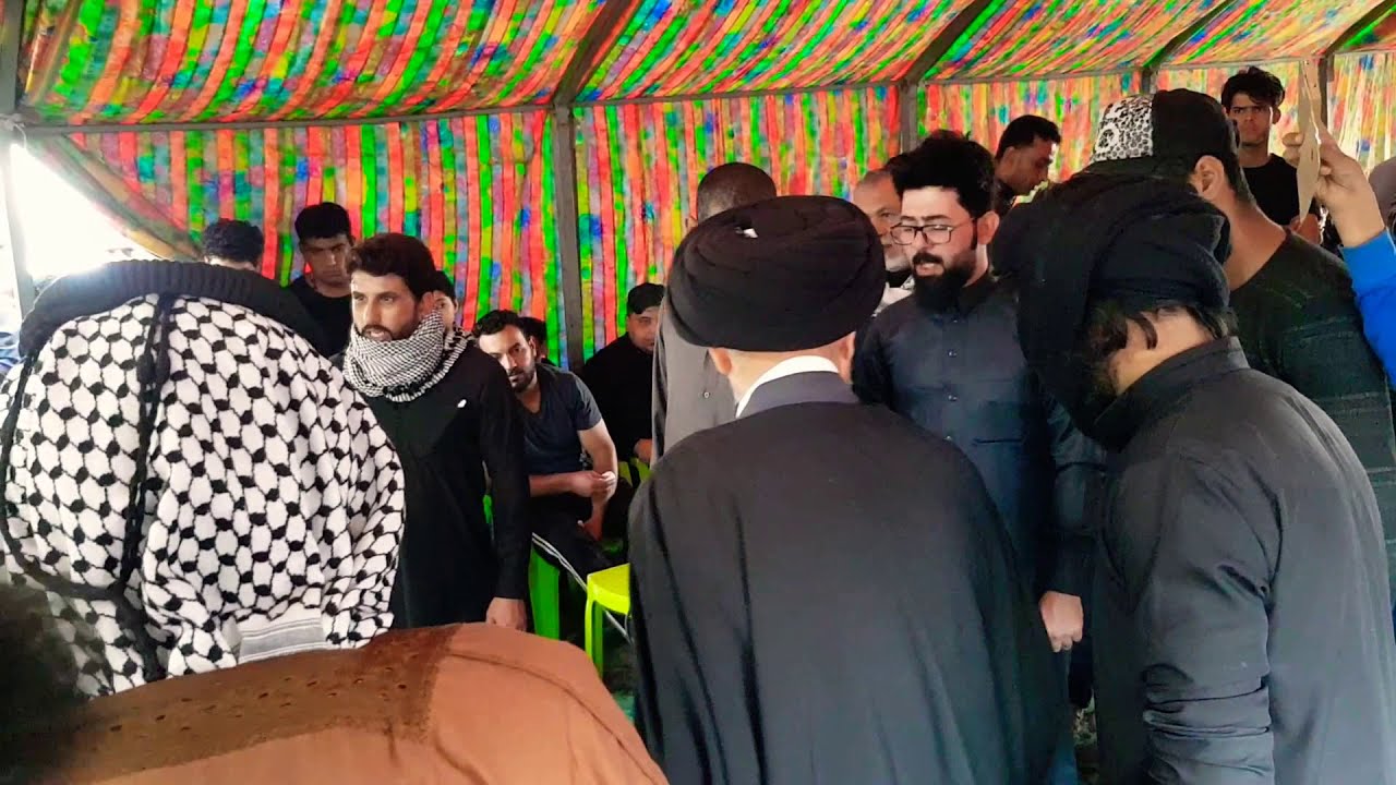 سيد معمم يقاطع ملاعباس ماخلاه يكمل المجلس لان موت العالم شاهد شوف شصار تابع