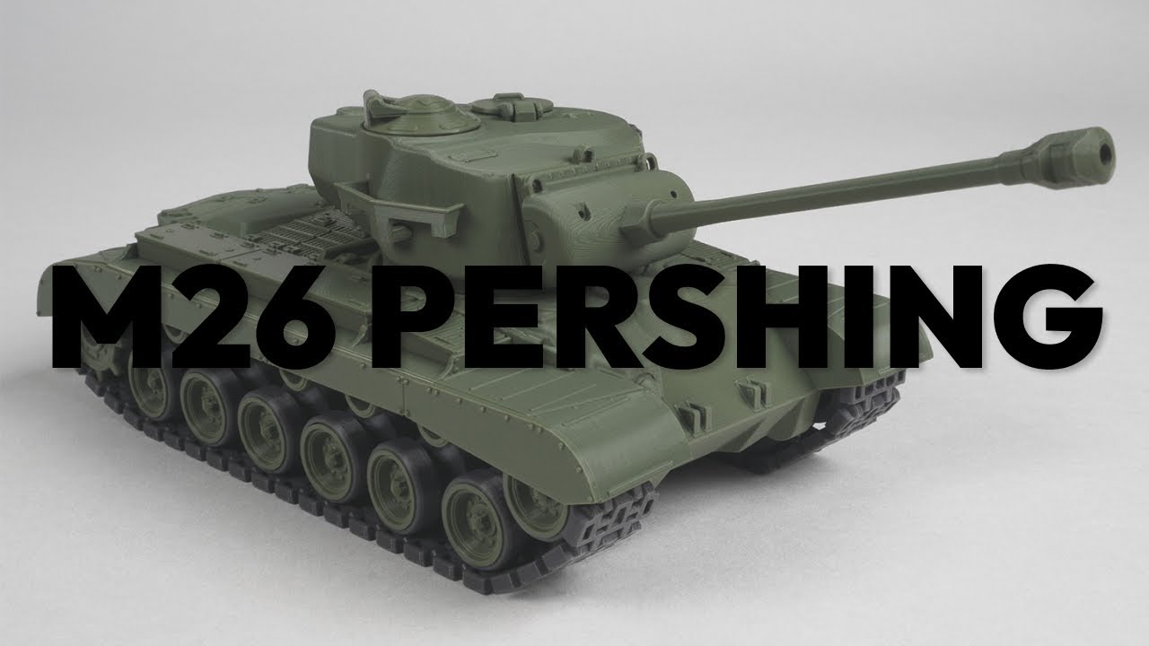 U.S. Medium Tank M26 Pershing (T26E3) | Printing and assembling the 3D Model