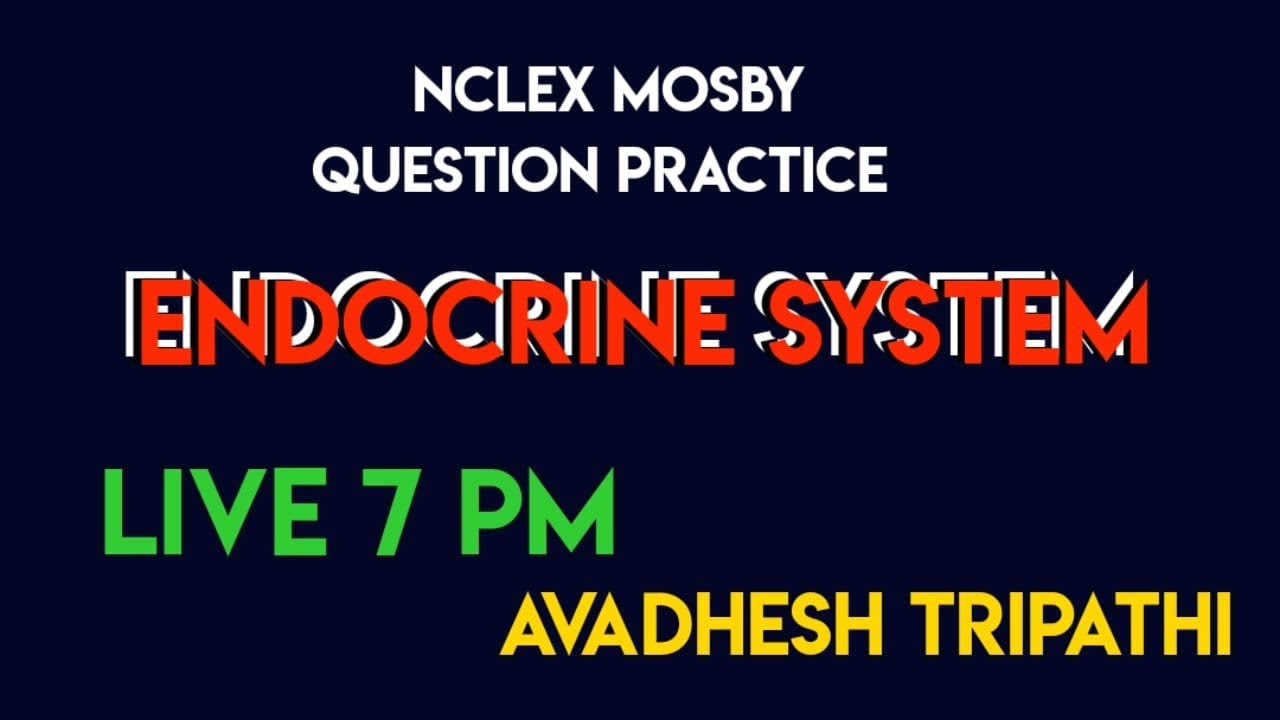 #NORCET Nclex RN / Mosby Endocrine System Question || Endocrinology MCQ | Best Nursing Officer Class