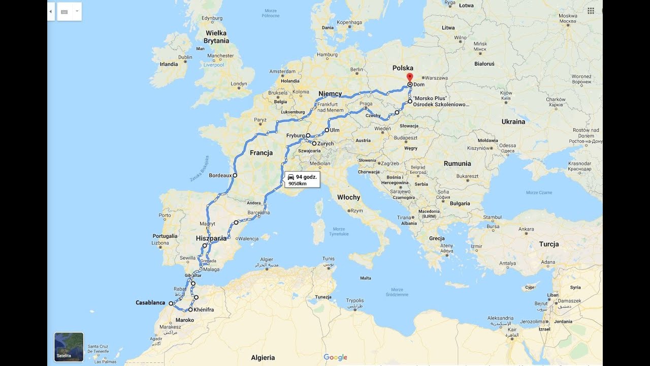 Maroko 2019. Motocyklem na 