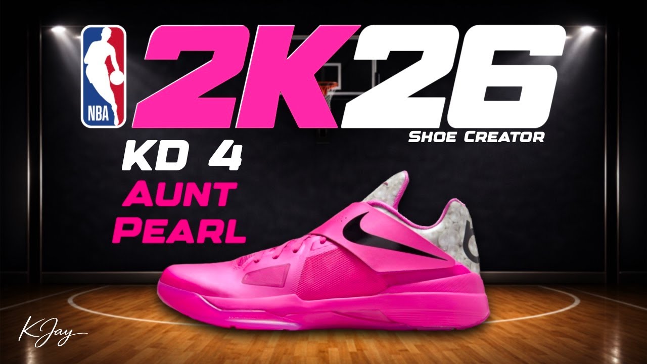 NBA 2K26 Shoe Creator - How to make Kevin Durant KD 4 'Aunt Pearl'