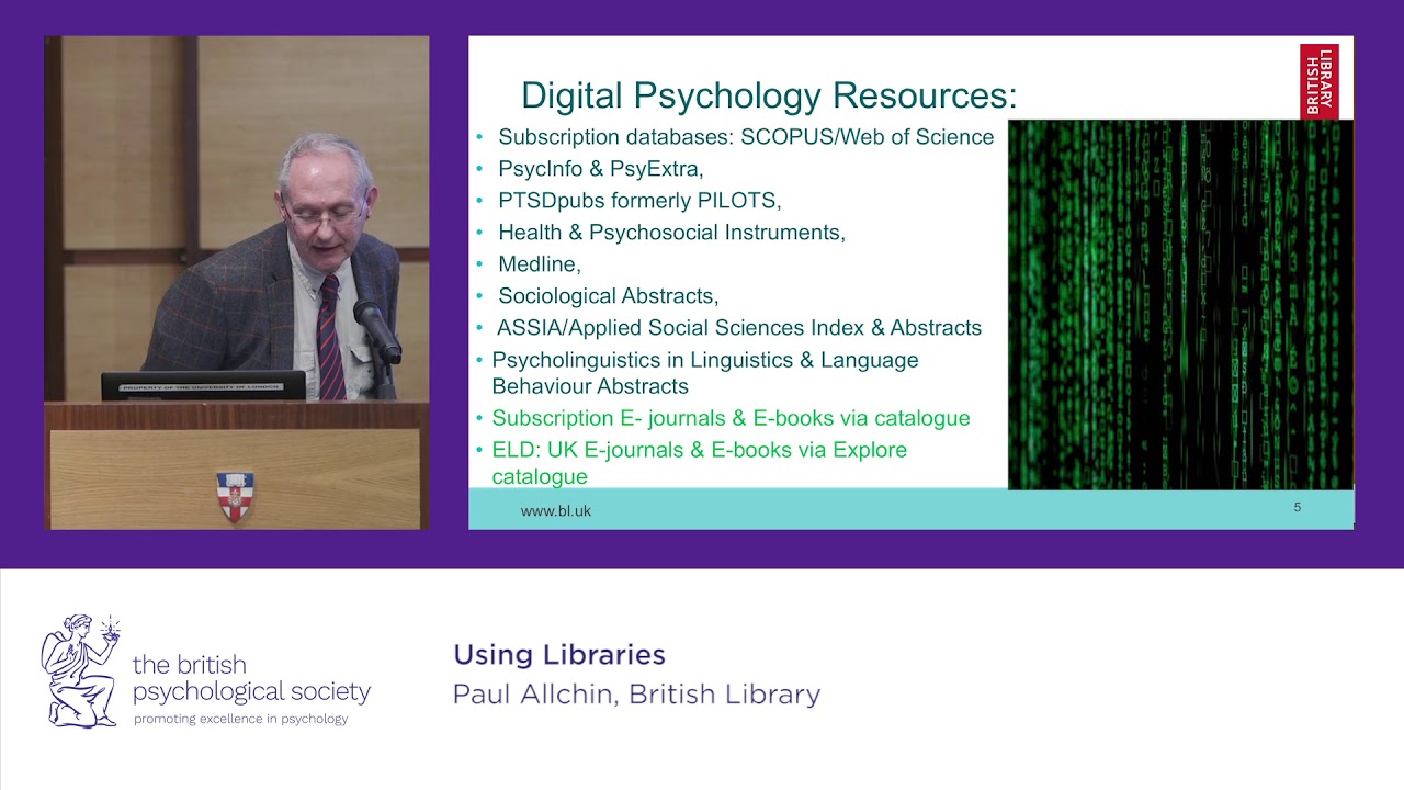 Psychology Research Day 2019 - Using libraries