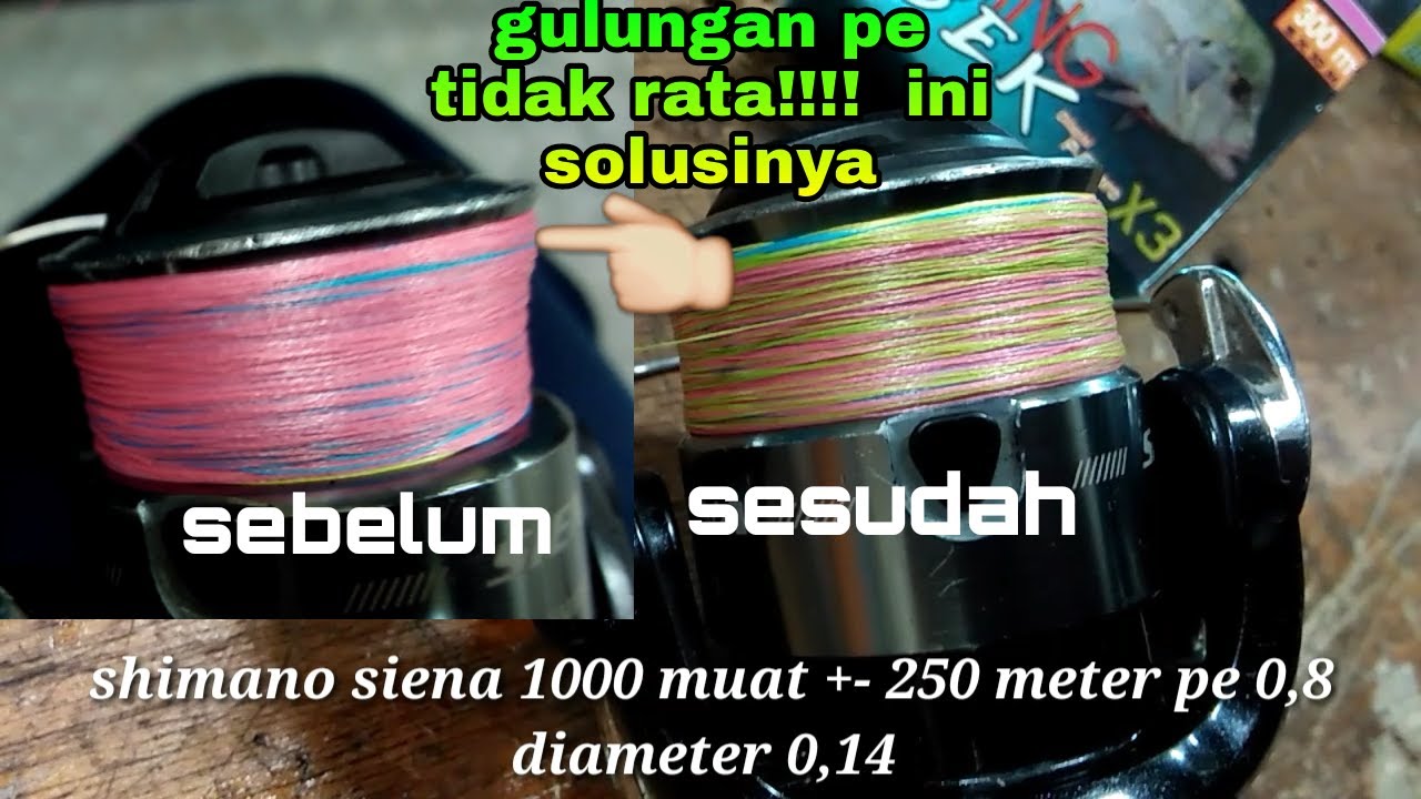 TIPS UNTUK GULUNGAN PE DI SPOL RATA, TUTURIAL PANCING