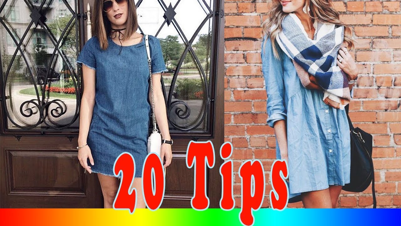20 Style Tips On How To Wear A Denim Dress