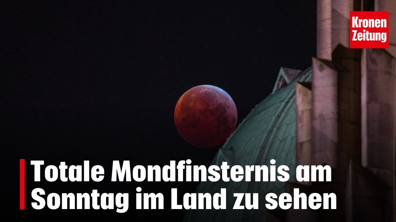 Glutroter Mond: Totale Mondfinsternis am Sonntag | krone.tv NEWS