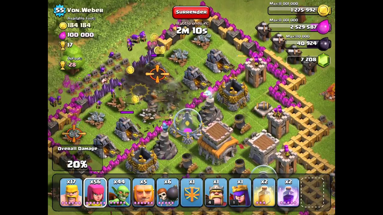 Clash King Tasty Loot Run (PLAYER: VON.WEBER)