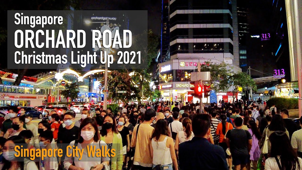Orchard Road Christmas Light Up 2021 - Christmas in Bloom [4K]