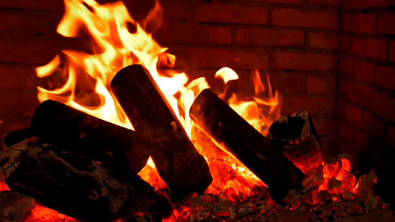The Echoing Sound of Fire by the Fireplace - Fire Sounds Help You Forget Tiredness
