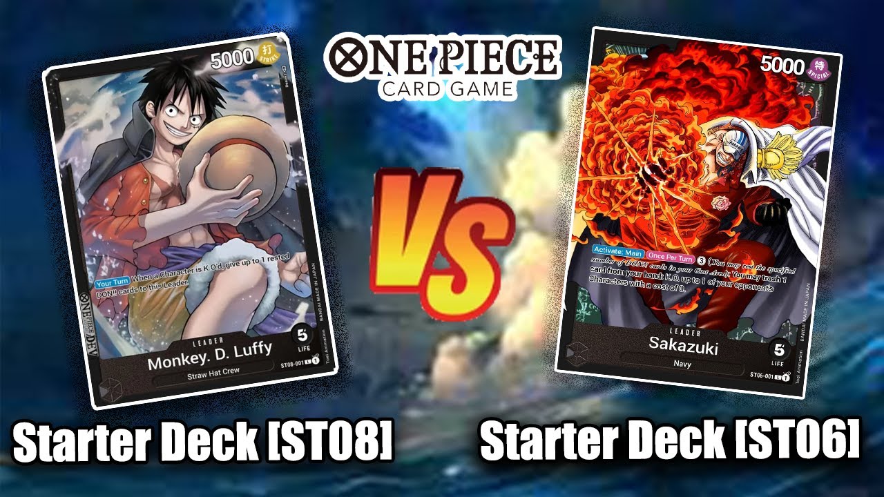 Monkey.D.Luffy [ST08] VS Absolute Justice [ST06] | Starter Deck 