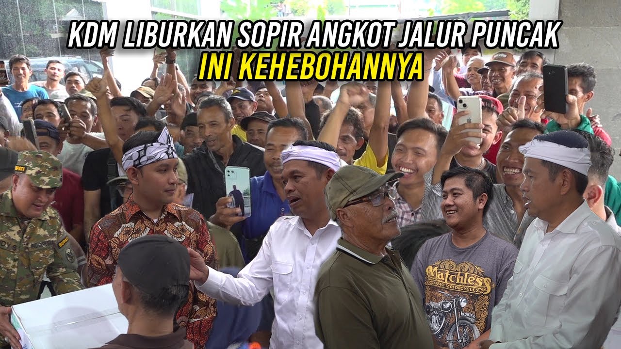 KDM LIBURKAN SOPIR ANGKOT JALUR PUNCAK SEMINGGU PASCA-LEBARAN | INI KEHEBOHANNYA