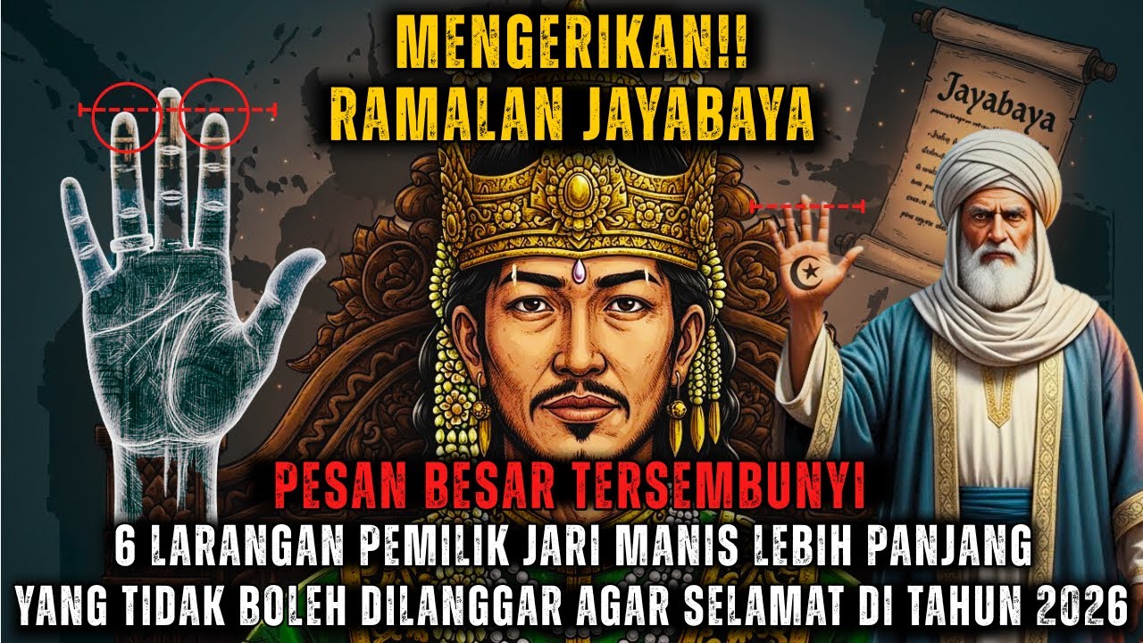 MERINDING‼️ RAMALAN JAYABAYA: 6 Pantangan Untuk Pemilik Jari Manis Lebih Panjang di Tahun 2026