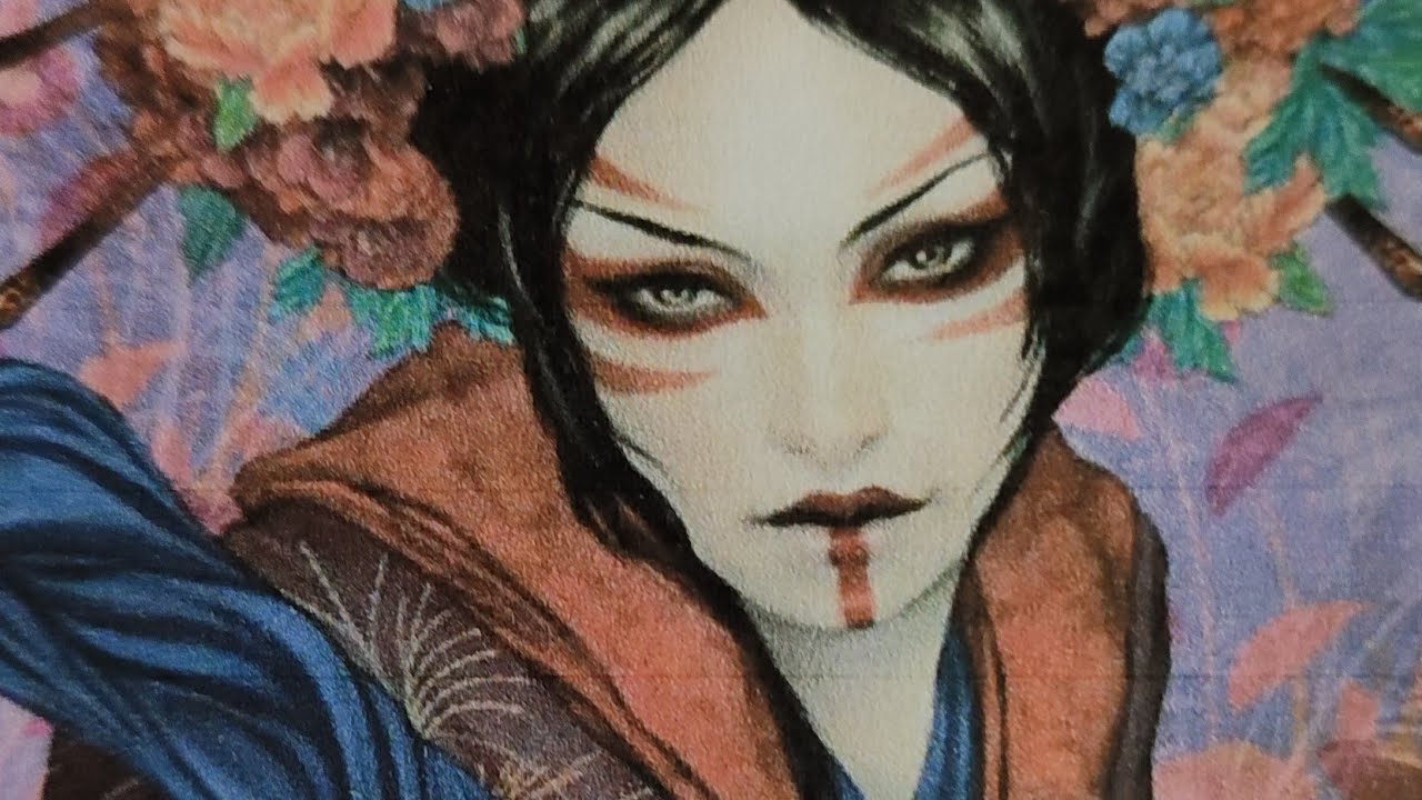JE COMMENCE MA GEISHA HAED 🪷#crossstitch #pointdecroix#paternkeeper
