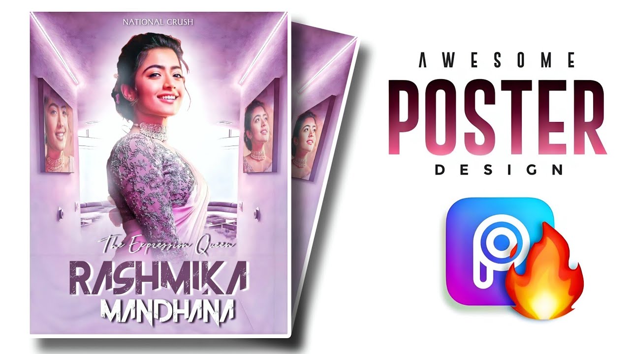 PicsArt easy aesthetic poster Design tutorial | Best photo editing tutorial in picsart | cdp editing