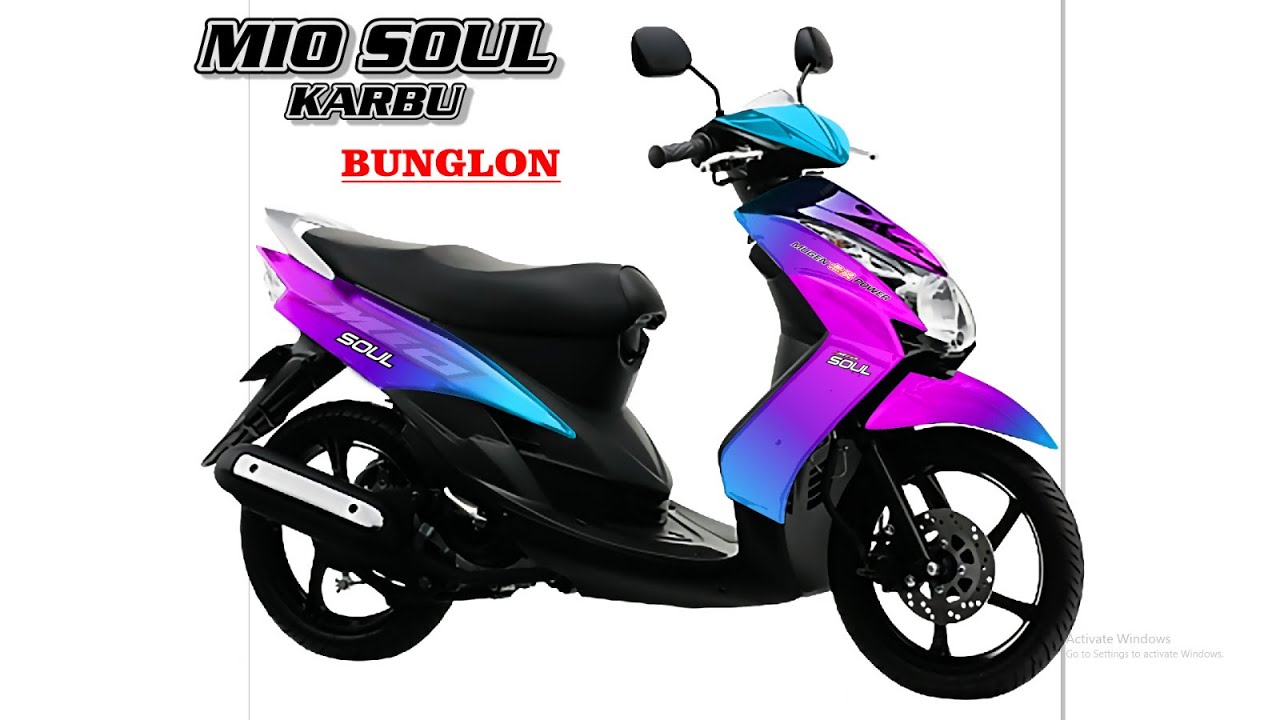 Mio Soul Karbu Desain Bunglon Mockup kembali Terbaru
