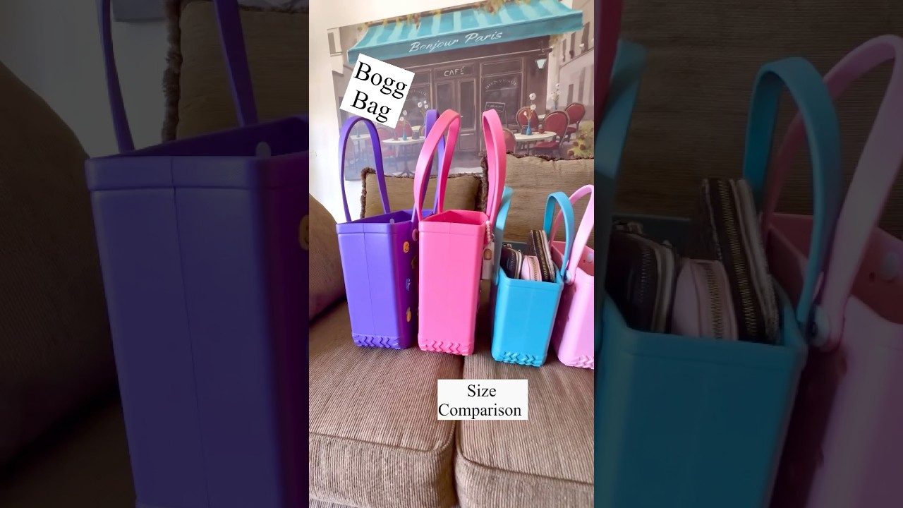 BOGG BAG SIZE COMPARISON BITTY & BABY BOGG BAGS #boggbag #babyboggbag #bittyboggbag