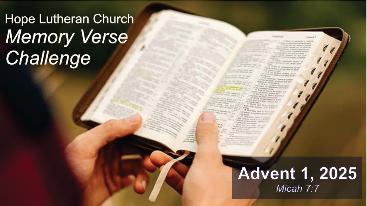 Advent 1 2025 Memory Verse