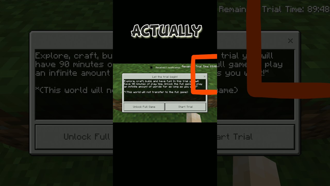Minecraft trial fact you missed