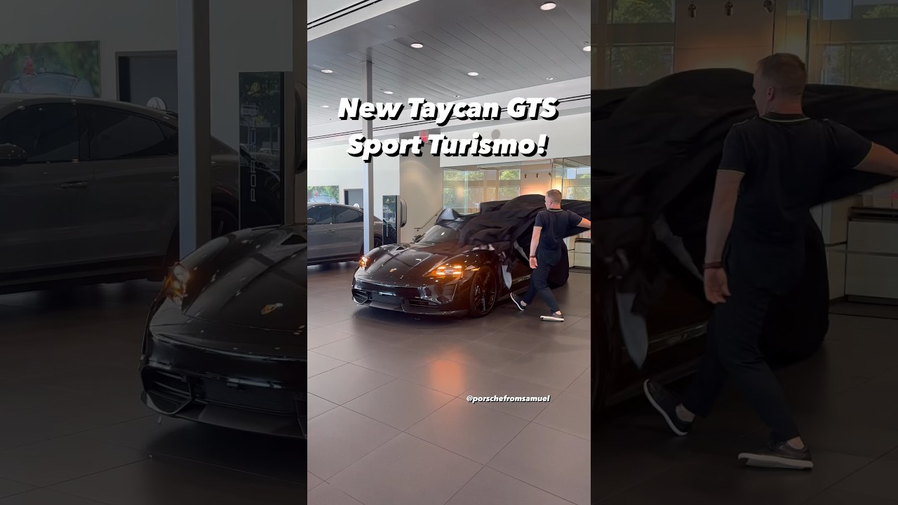 New Taycan GTS Sport Turismo available! Unveiling Porsche video #porschetaycan #taycangts #taycan