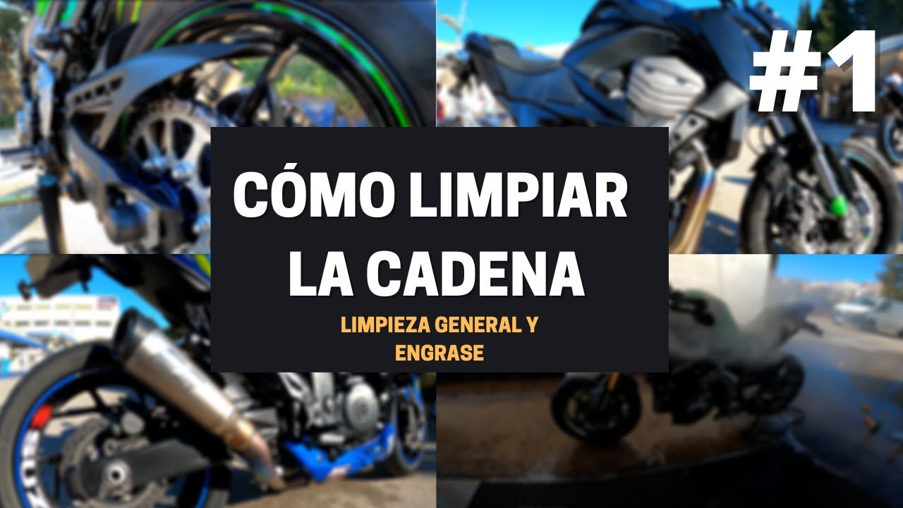 ¿CÓMO LIMPIAR LA CADENA? - Desengrasar cadena, Engrasar cadena & Limpiar moto