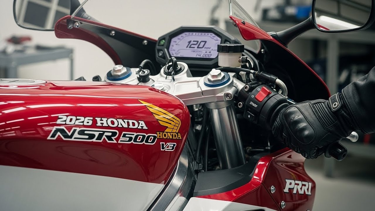 Honda NSR 500 v3 2026 года &ndash; Возрождение двухтактных двигателей | Полные характеристики, звук и о...