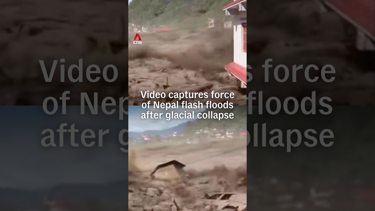 Video captures force of Nepal flash floods after glacial collapse