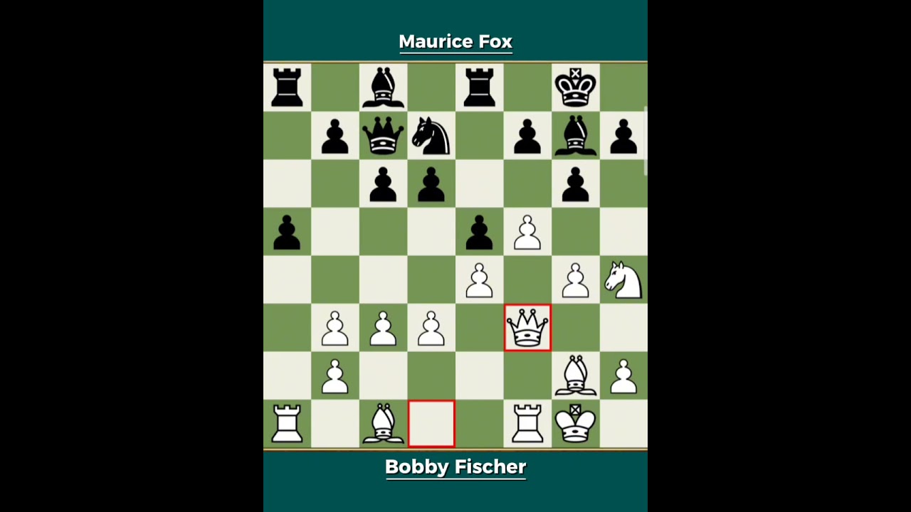 Bobby Fischer vs Maurice Fox ◉ Canadian Open, Montreal 1956