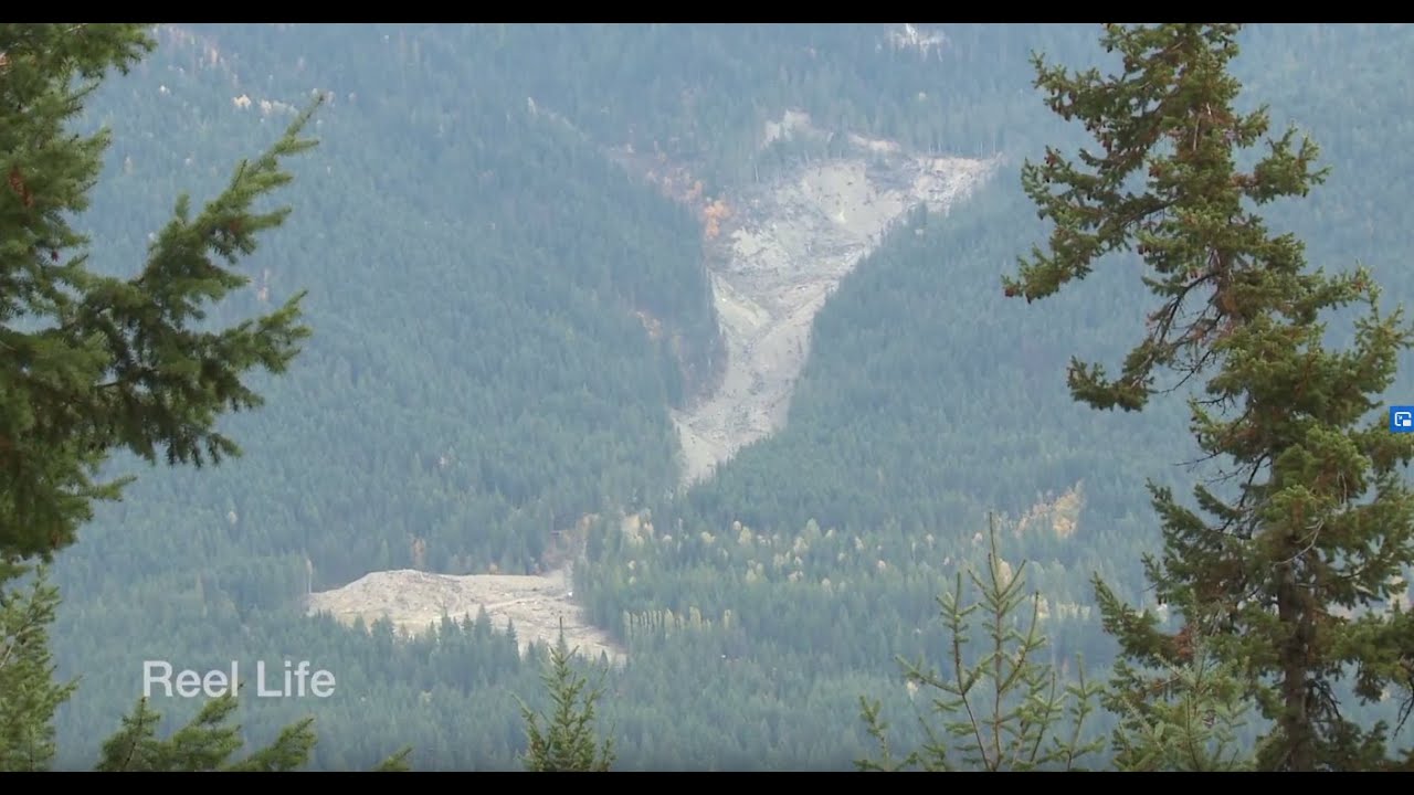 2016 Gar Creek landslide three years later, Johnson's Landing, BC