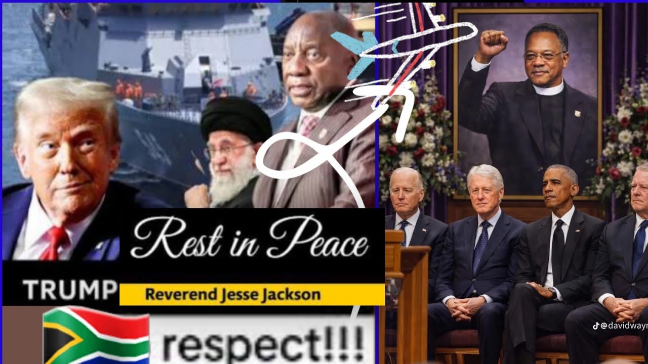 👀 Drama at Funeral but Ramaphosa Welcomed in USA, This is why