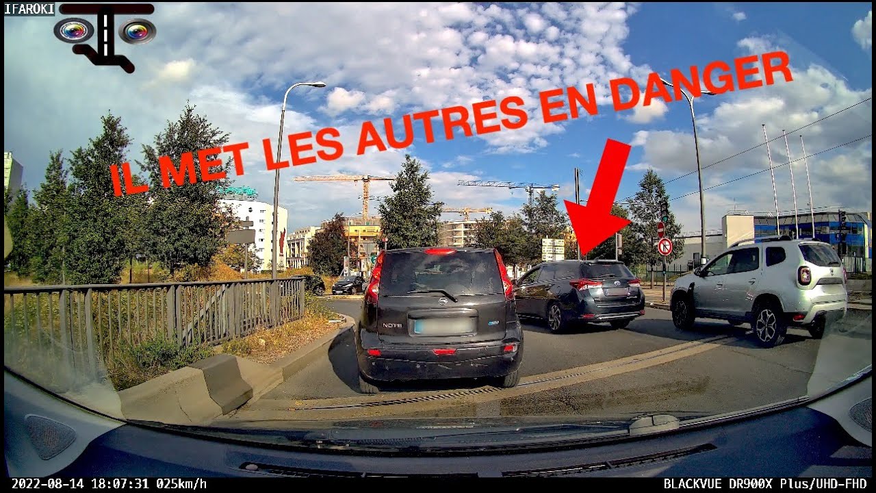 Dashcam France #142 IL NE SAIT PAS OÙ IL VA IL MET LES AUTRES EN DANGER