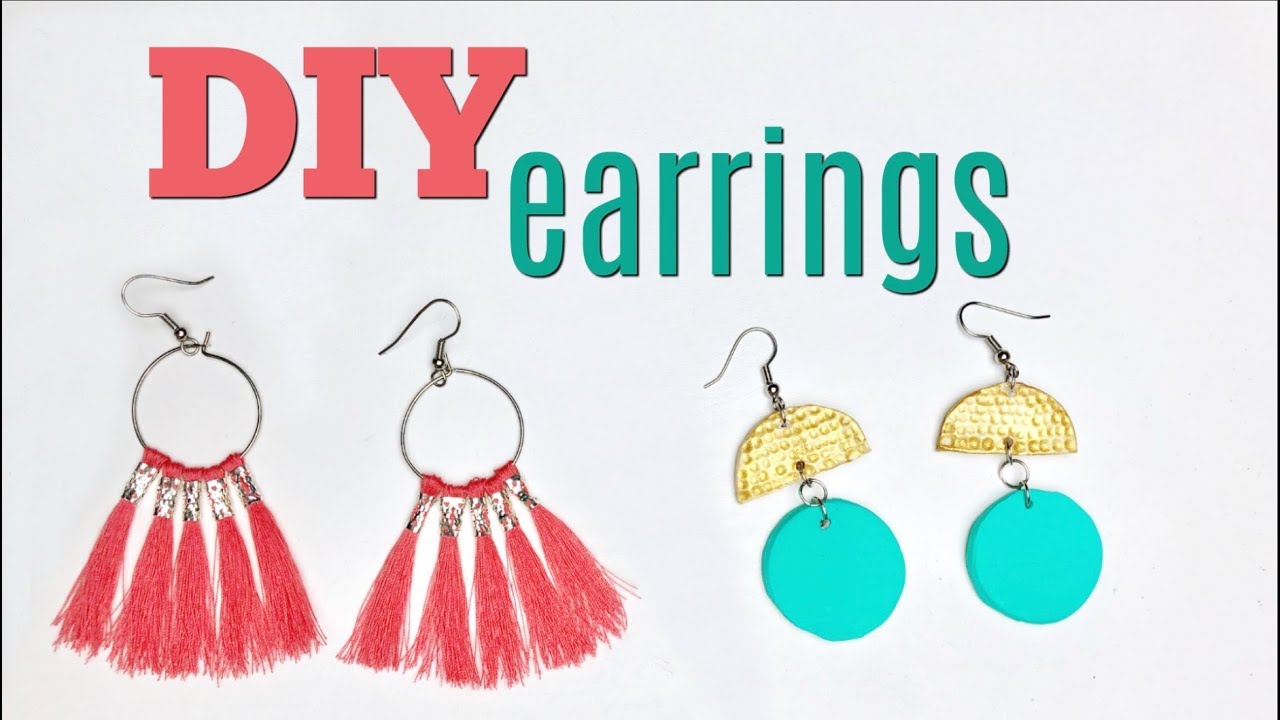 DIY Clay and Tassel Earrings