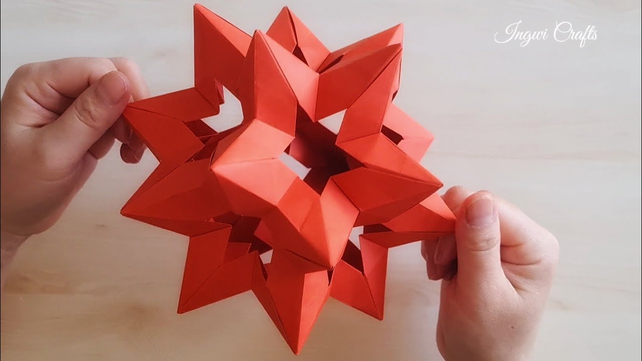 Easy Origami Kusudama Star Holes