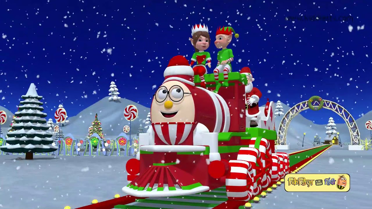 Humpty the train Christmas song + More Humpty the train songs | Kiddiestv Hindi