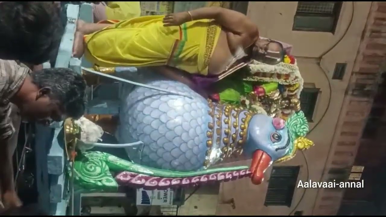 மதுரை அருள்மிகு கூடலழகர் பெருமாள் திருக்கோயில் மாசி மகம் தெப்பத்திருவிழா முதல் நாள் அன்ன‌ வாகனம் 