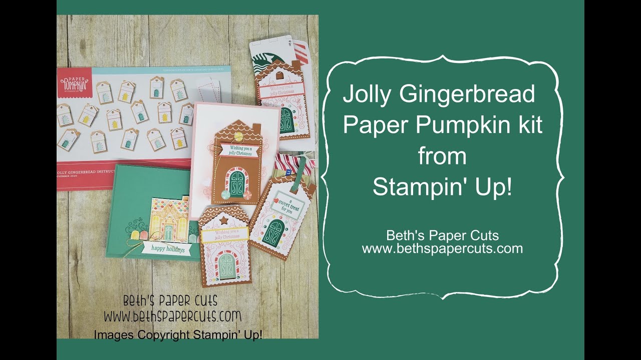 Jolly Gingerbread November 2020 Paper Pumpkin kit unboxing and some samples at the end.