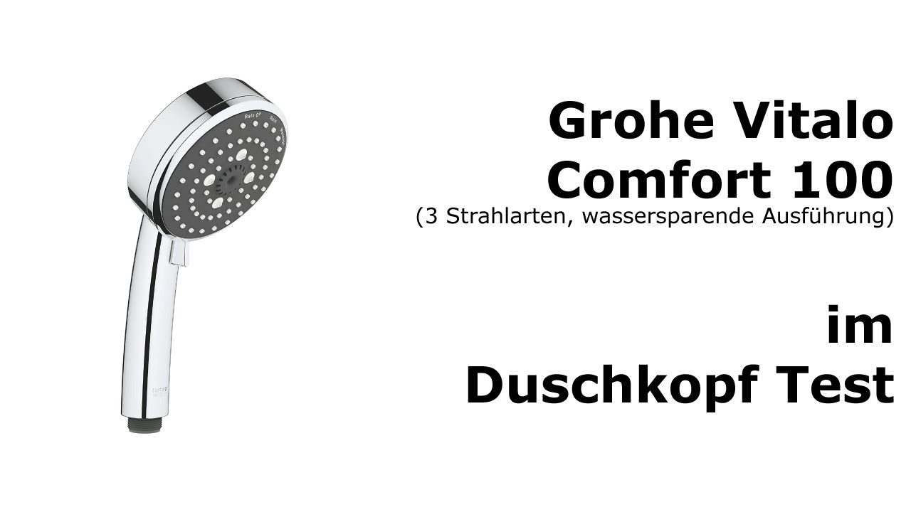 Der Grohe Vitalo Comfort 100 im Duschkopf Test