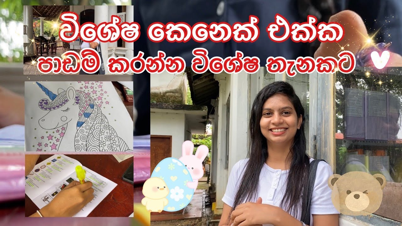 විශේෂ කෙනෙක් හම්බ උනා 🙈🙊 | Library එකේ පාඩම් කරමු 🥳 | Study vlog | 