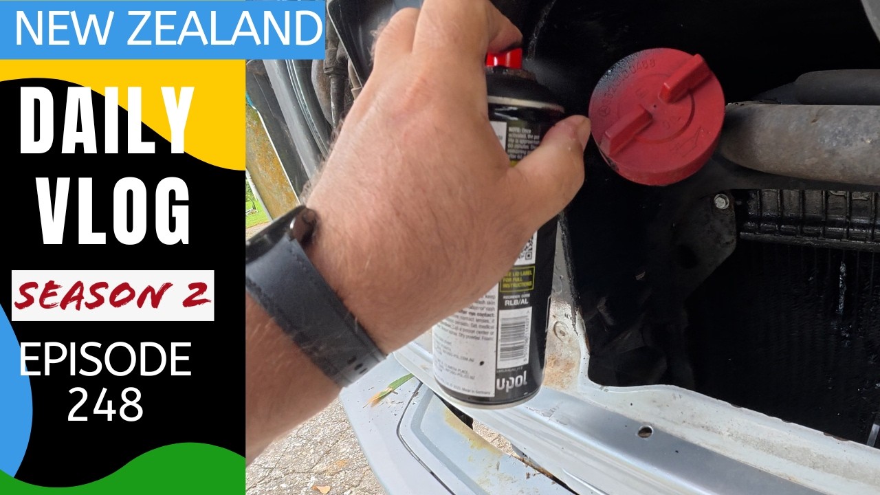 Painting and plumbing the truck [Life in New Zealand season 2#248]