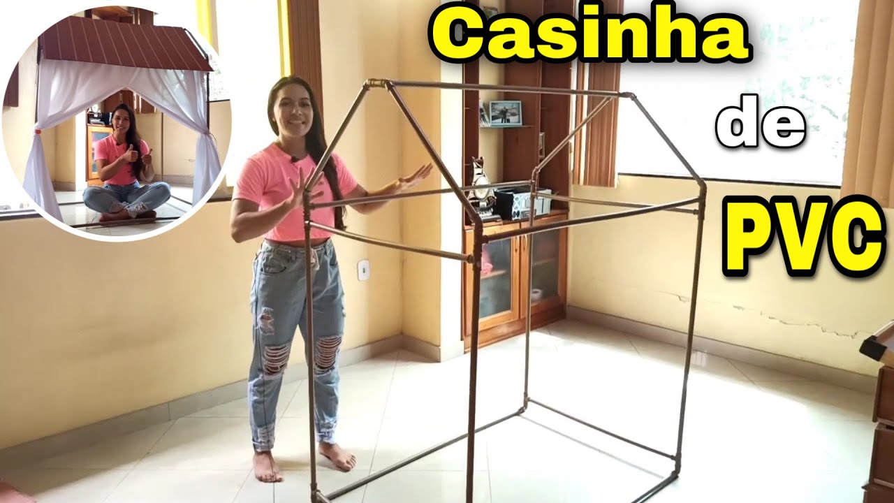 Uma Casinha de PVC de um Jeito Fácil e Barato para Diversão das Crianças. Passo a passo detalhado.
