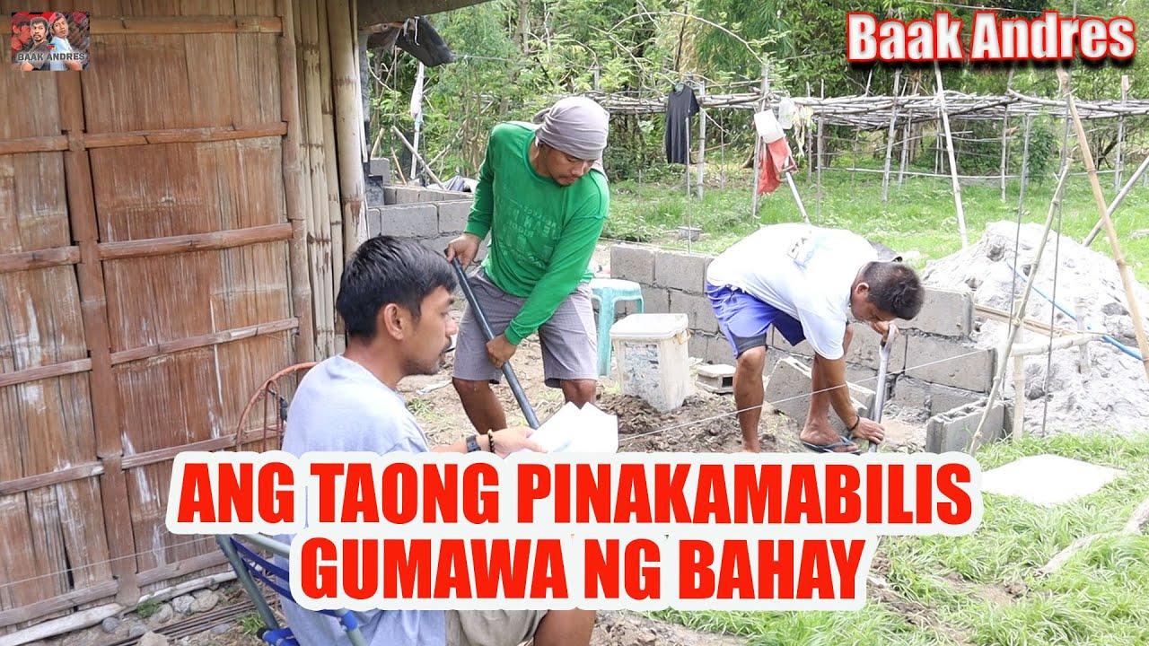 Ang Taong Pinakamabilis Gumawa Ng Bahay😱 | BAAK ANDRES