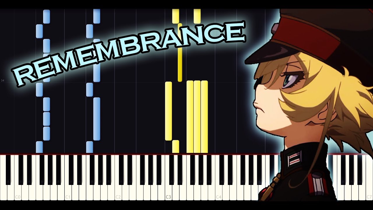 [FULL] Youjo senki (Movie) theme song - Remembrance [MYTH&ROID] (Piano + Sheets)