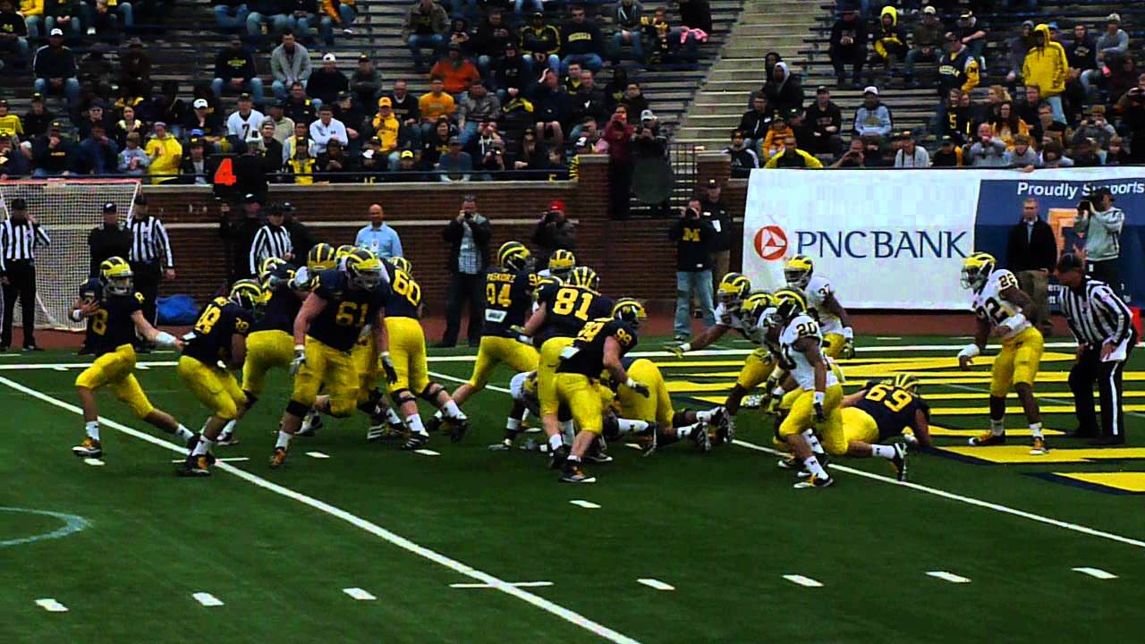 Michigan Spring Game 2012 - Bellomy as QB