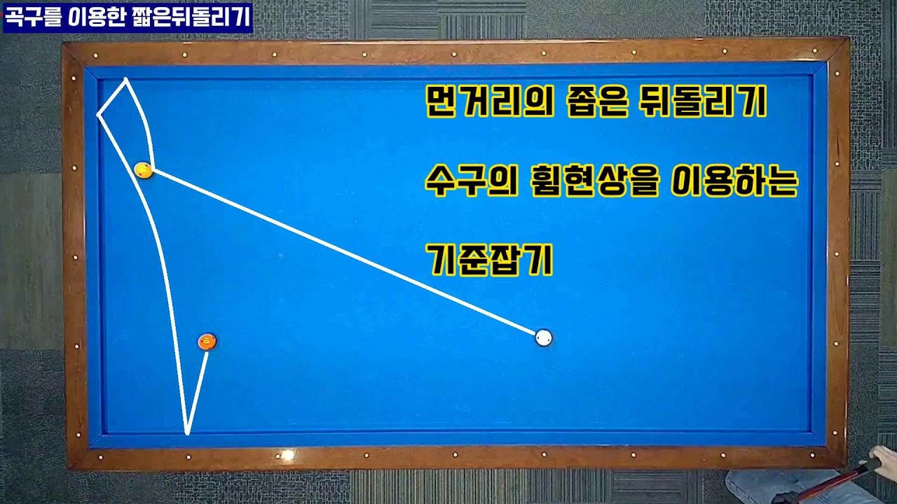 [정당법#303]선수들이 즐겨치는 곡구를 활용하여 뒤돌리기 확율 높이는 방법~ #lpba #billiards #pba #당구레슨 #당구시스템