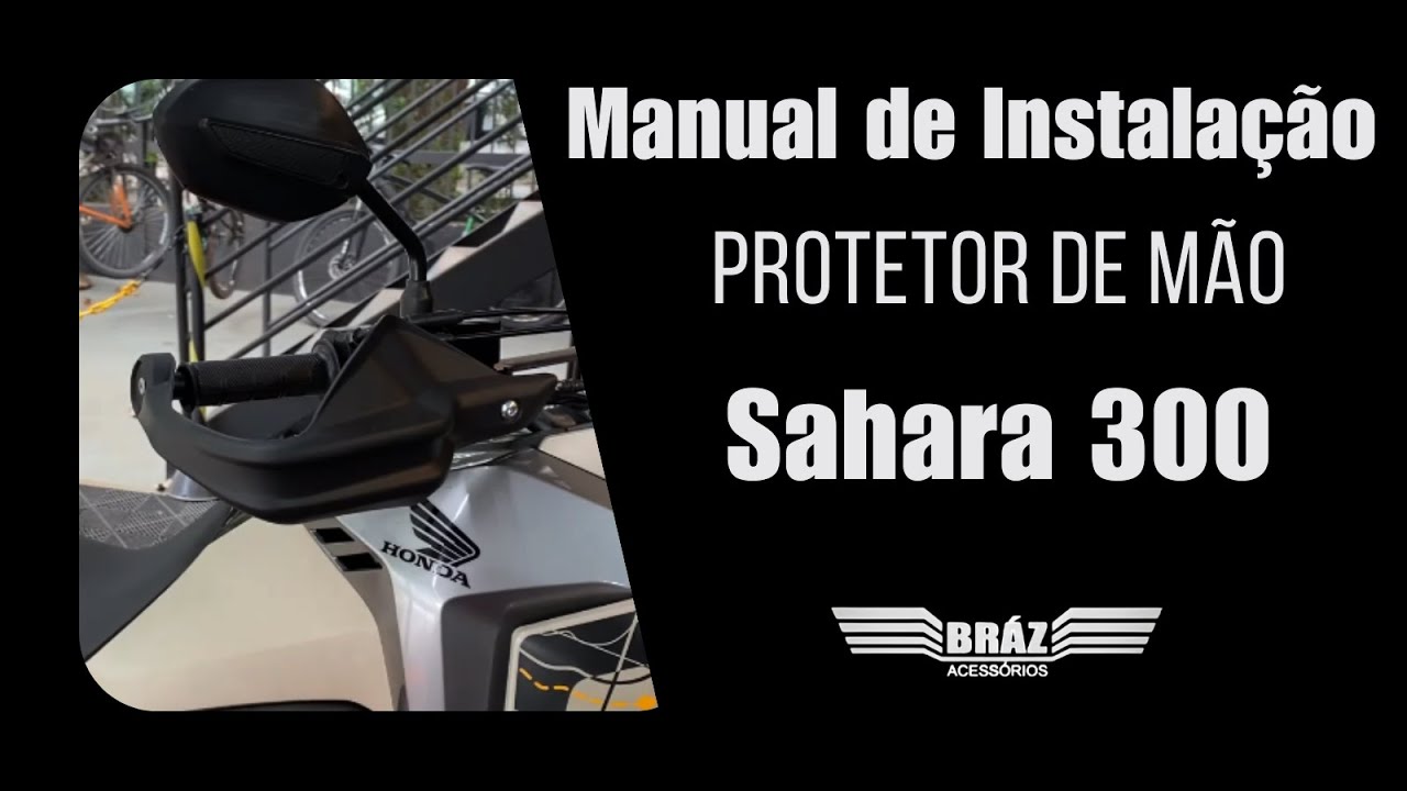 Como instalar o protetor de mão na Honda Sahara 300 #sahara300