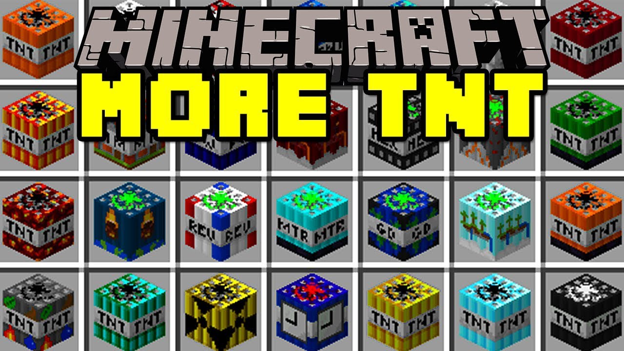 Minecraft MORE TNT MOD! | 100+ TNT, NUKES, DYNAMITES, & MORE! | Modded Mini-Game
