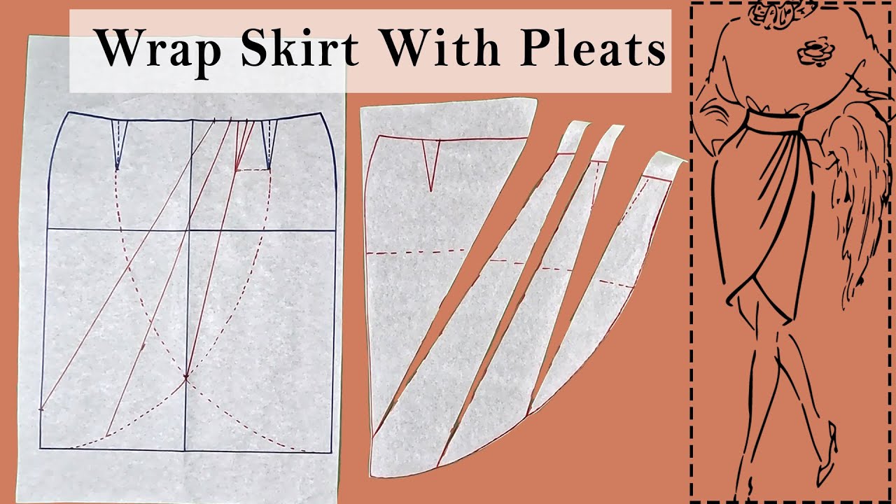 DIY-Wrap Skirt With Pleats| Sewing Patterns