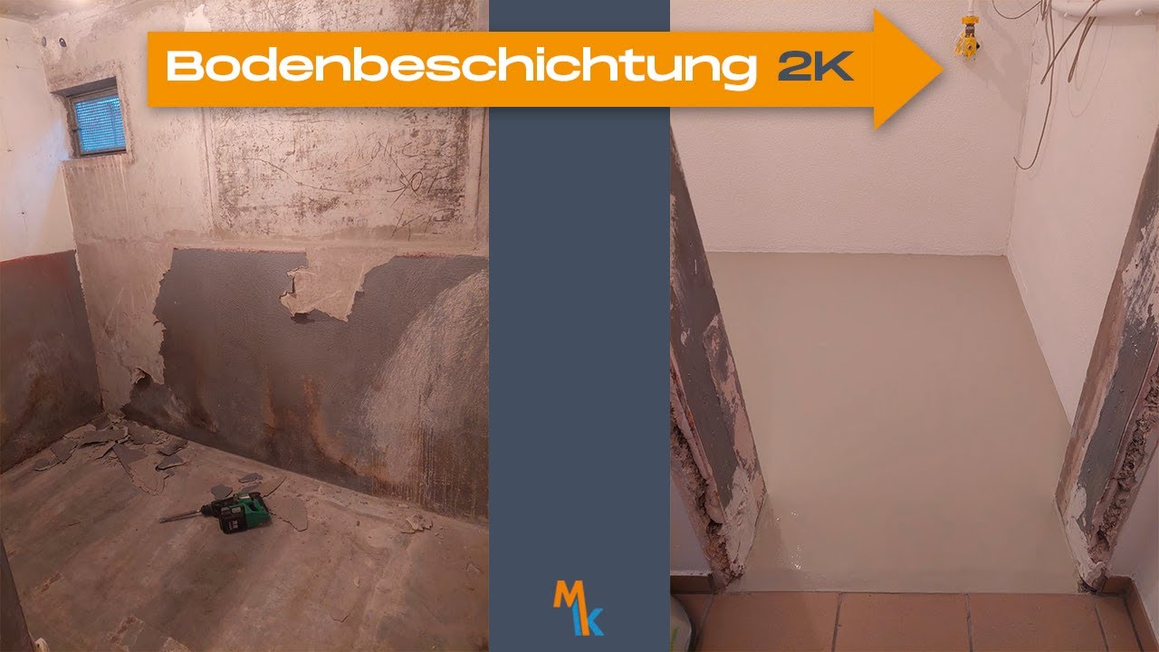 Bodenbeschichtung • mit Anleitung • im Keller!