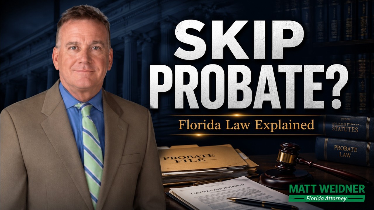 Can you skip full probate in Florida? Under Florida Statute § 735.201