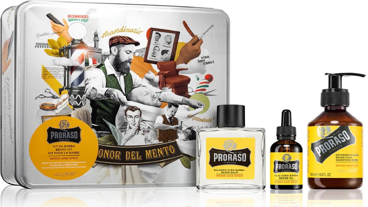 Scent combining Proraso:  beard oil, beard balm and cologne!