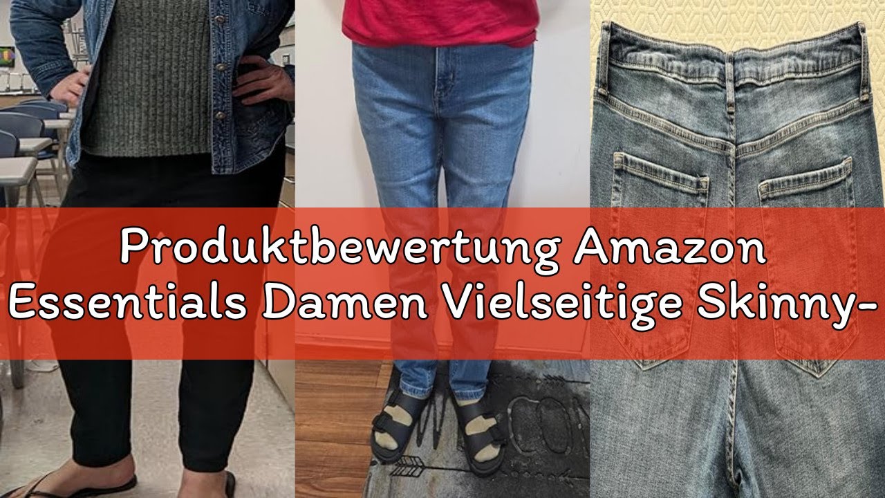 Produktbewertung Amazon Essentials Damen Vielseitige Skinny-Jeans mit hohem Stretchanteil, mittelhoh